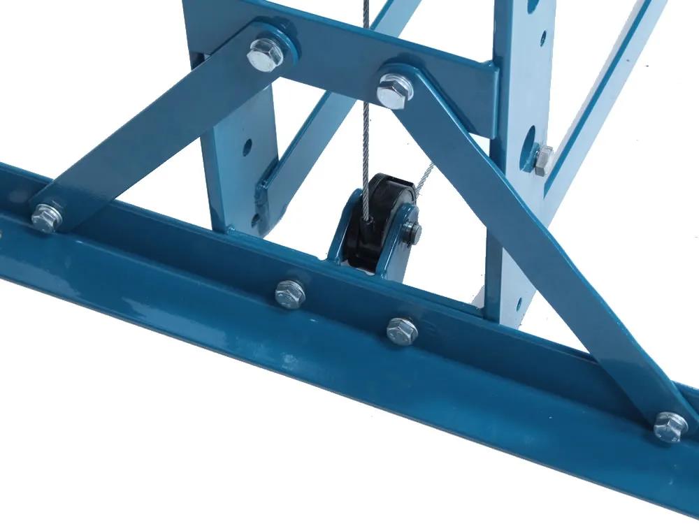 Fully welded steel frame supports on the Baileigh HSP-50A