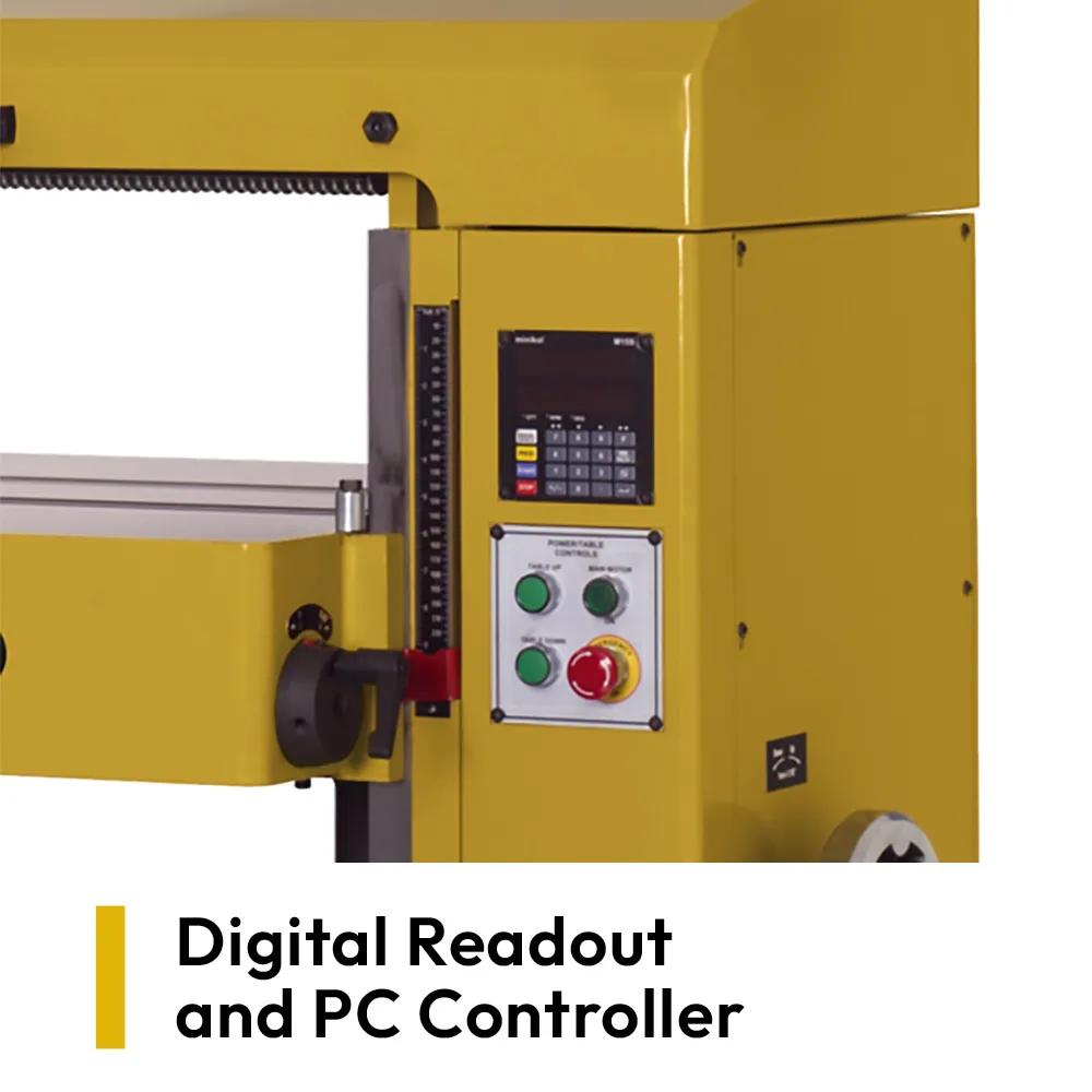 Digital readout and PC controller on the Powermatic WP2510 planer