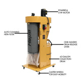 Powermatic PM2200HK dust collector feature overview