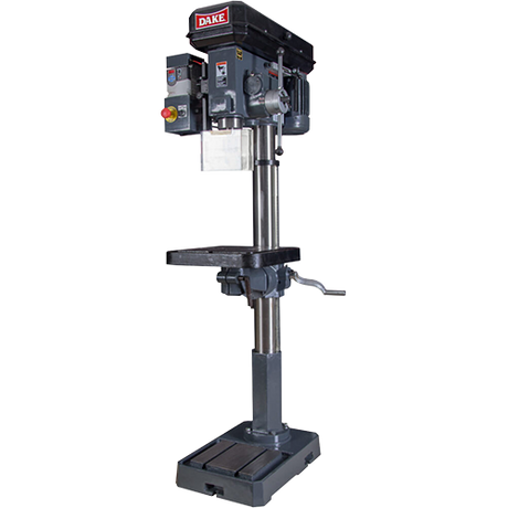 Dake SB-250V floor drill press with automatic power down feed and variable speed