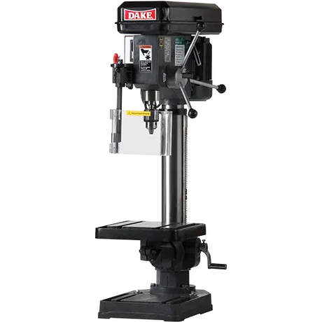 Dake TB-16 bench model drill press with cast head and machined T-slot table