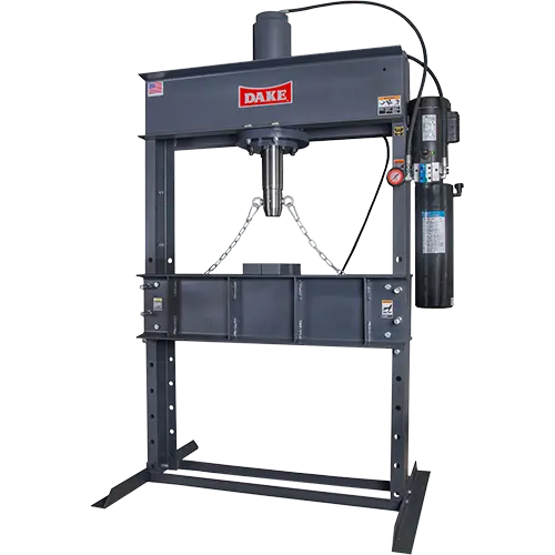 Dake Force 50DA 50-ton electric hydraulic H-frame shop press