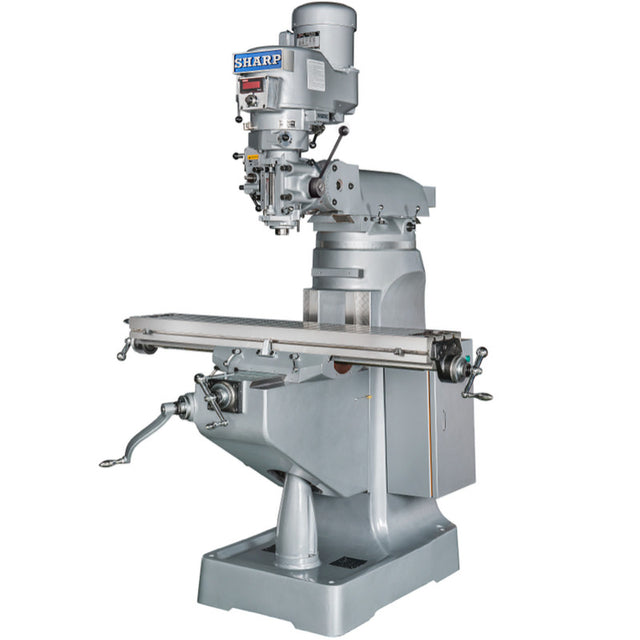 Sharp LMV-49-DVS vertical knee mill with digital variable speed head