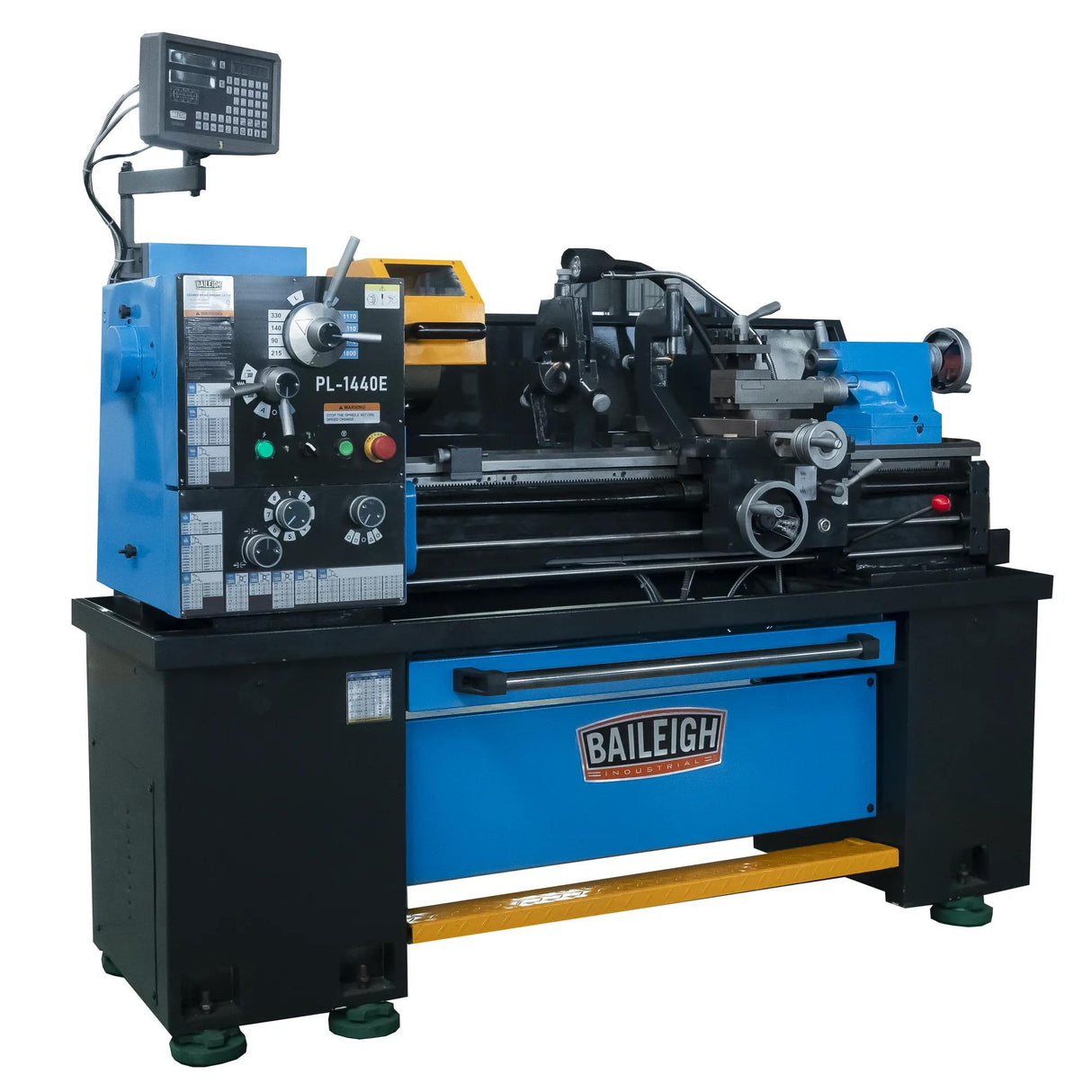 Baileigh PL-1440E-1 metal lathe headstock and controls