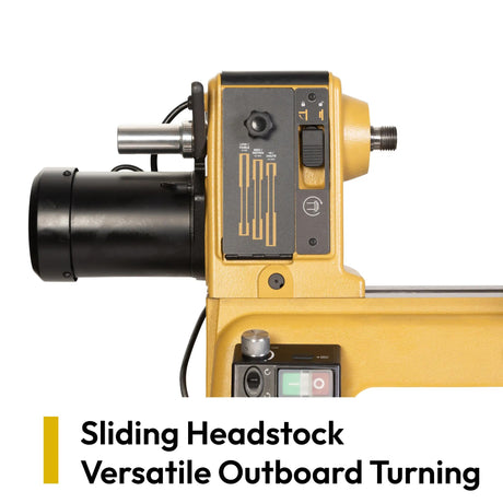 Sliding headstock on the Powermatic PM2014B for outboard turning