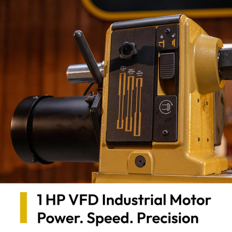 1 HP VFD industrial motor on the Powermatic PM2014B