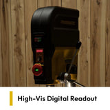 Digital RPM readout on the Powermatic PM2820EVS drill press