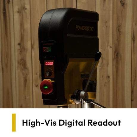 Digital RPM readout on the Powermatic PM2820EVS drill press
