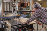 Ripping a board on the SawStop Industrial Cabinet Saw