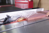 Blade guard detail on the SawStop Professional Cabinet Saw